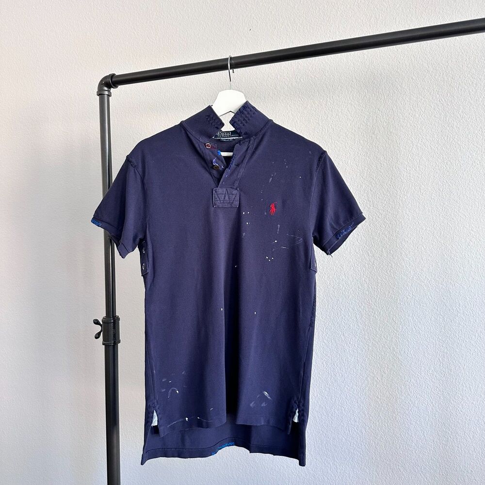Polo by Ralph Lauren Blue distressed Polo Shirt - S